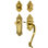 Nostalgic Warehouse Victorian Plate S Grip Handleset with Single Cylinder Deadbolt and Manor Lever