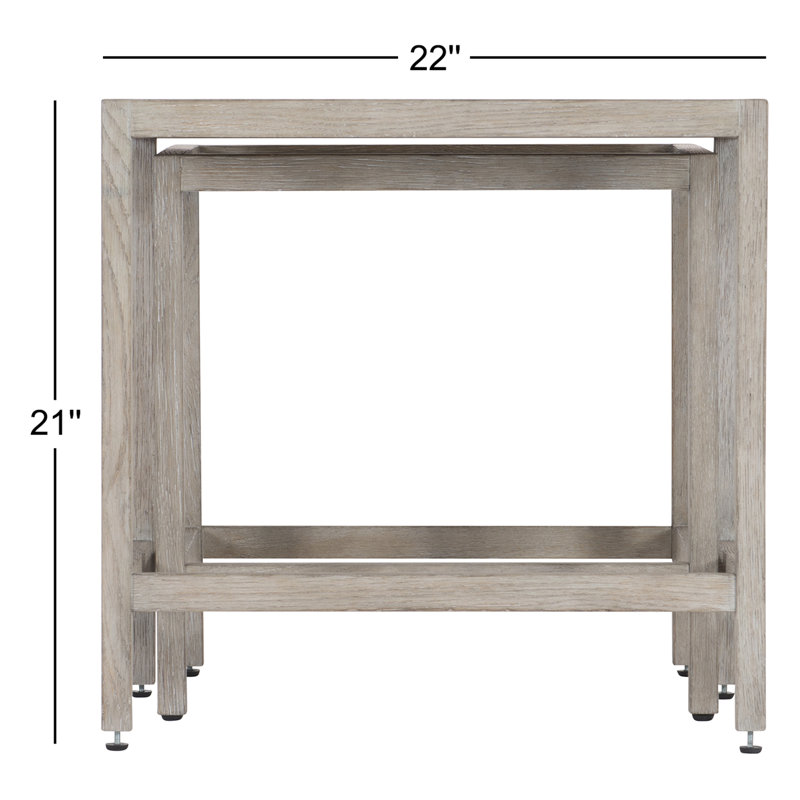 Albion Solid Wood Tray Top Nesting Tables