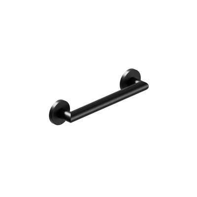 MITER 12 in. x 1.25 in. Grab Bar, ADA Compliant for Bath and Shower Safety (500 lb. Capacity) in Matte Black