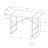 Modern Industrial Computer Desk With Thick-Panel Grey Reclaimed Wood-Look, Robust Black Metal Legs, And X-Shaped Support For Home Office Use-28326608