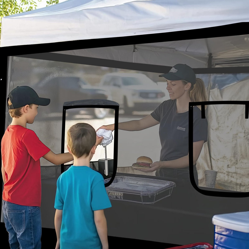 Yescom Black Side Wall for Canopy