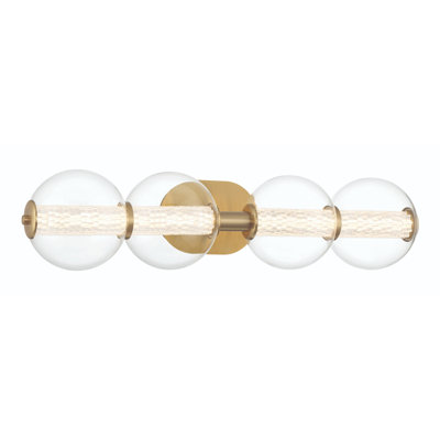 Atomo 4 Vanity Light with Clear Glass