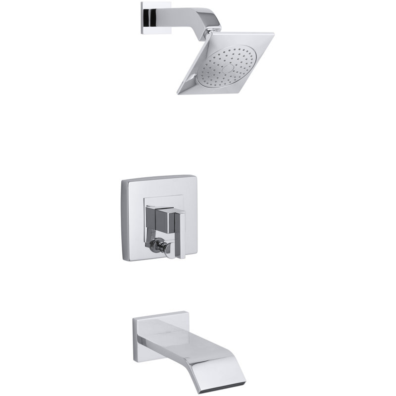 Loure Rite-Temp Bath/Shower Trim Set, Polished Chrome