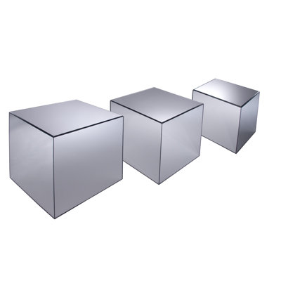 Acrylic Mirror Cube Risers