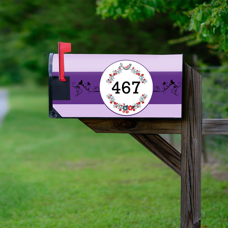 Couvercle de boîte aux lettres, H 25,5 po x l 20,75 po x P 2 po, Mauve