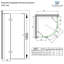 Durovin Bathrooms 800 x 800mm Quadrant Frameless Shower Enclosure - Hinged Door Corner Entry - 8mm Safety Clear Glass