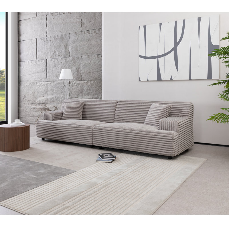 Canapé de style Mid-Century moderne, Gris