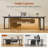 63" Executive Desk With Mobile File Cabinet, L Shaped Desk With Power Outlets, Corner Computer Business Workstation Set-1481489347