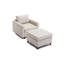 Canapé modulaire à siège simple avec repose-pieds-1213380492