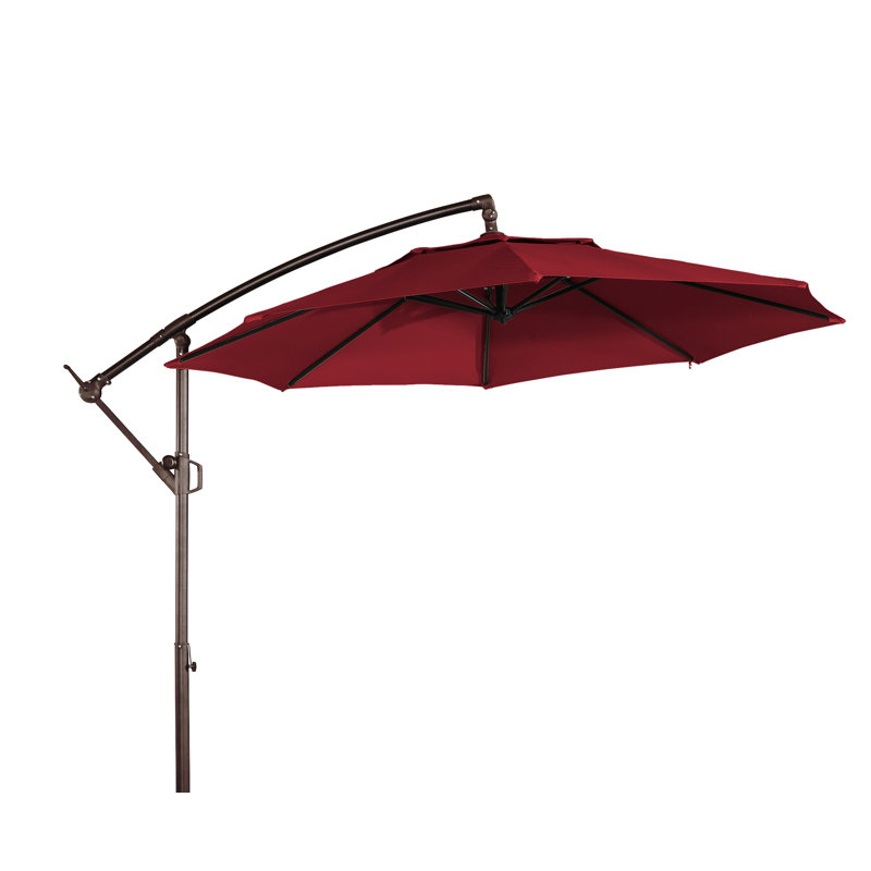 Parasol en porte-à-faux 10 pi Anasa, Rouge