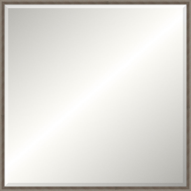 Miroir anthracite Ridgeline, Carré 37,5 po x 37,5 po, Biseauté