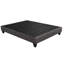 Contemporain 14 po Base de matelas plateforme, base de lit tapissier grand format, gris foncé