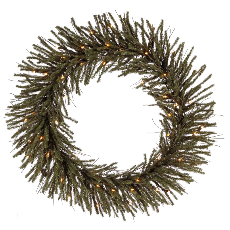 Couronne de brindille artificielle de Vienne, H 24 po x l 24 po x P 3 po, Oui