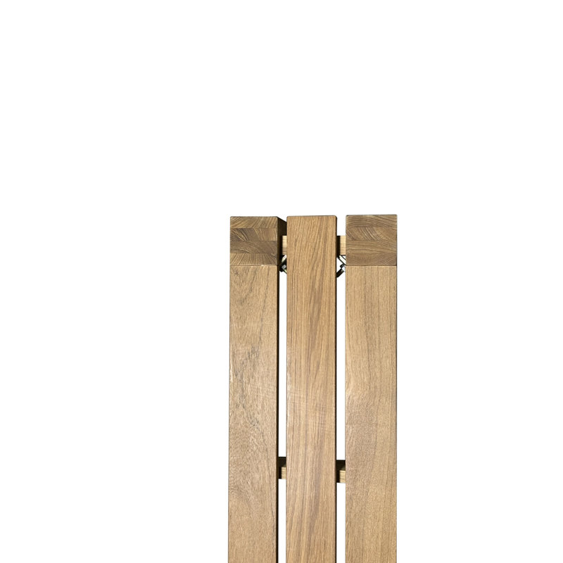 Banc d'extérieur en teck J Basicianna, H 18 po x l 60 po x P 13 po