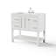 Meuble-lavabo simple de 36 po en bois massif avec 2 prises de courant, 1 port USB et 1 port Tybe C-710517381