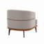 Fauteuil demi-tonneau, fauteuil rembourré pour le salon, la chambre à coucher, la salle de lecture