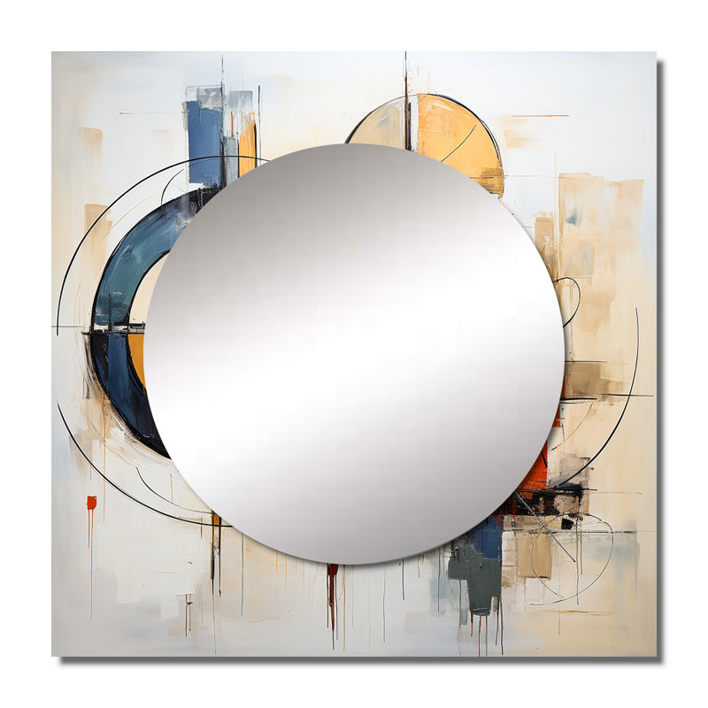 Décoration colorée Mid I Century, 36 po x 36 po
