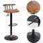 Swivel Upholstered Adjustable Height Counter Stool