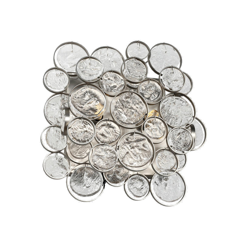 Plafonnier encastré en nickel mat à 4 lumières Dunnygarran