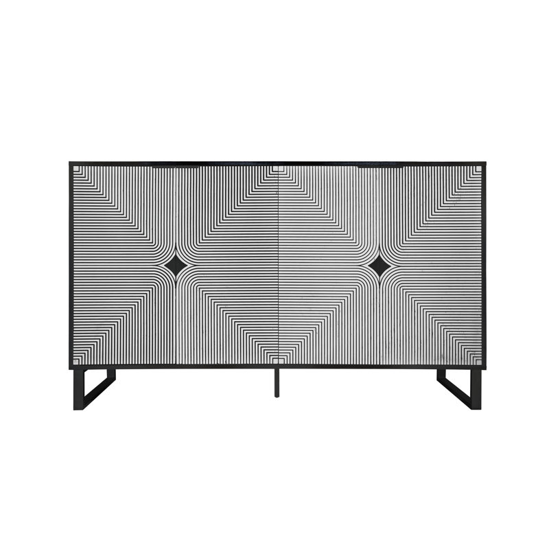 Buffet sophistiqué avec rangement polyvalent et attrait élégant