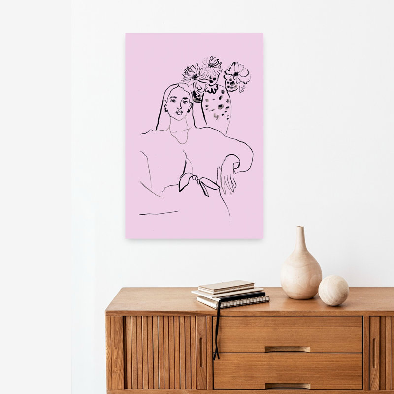 Beate Tubach - Wrapped Canvas Print, 60.96 cm H x 40.64 cm W, Pink