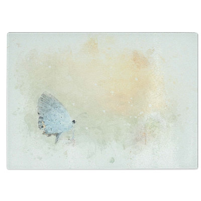 Tempered Glass Tailed Butterfly Chopping Board