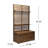 Wood Bench With Storage Rack - Transform Entryway Finish 65.86" H X 38.52" W 17.5" D Enhance Home 17.5 In. Deep 38.52 Wide 65.86 High