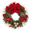 26" Holiday Wreath with UV Rated Boxwood Drop-In