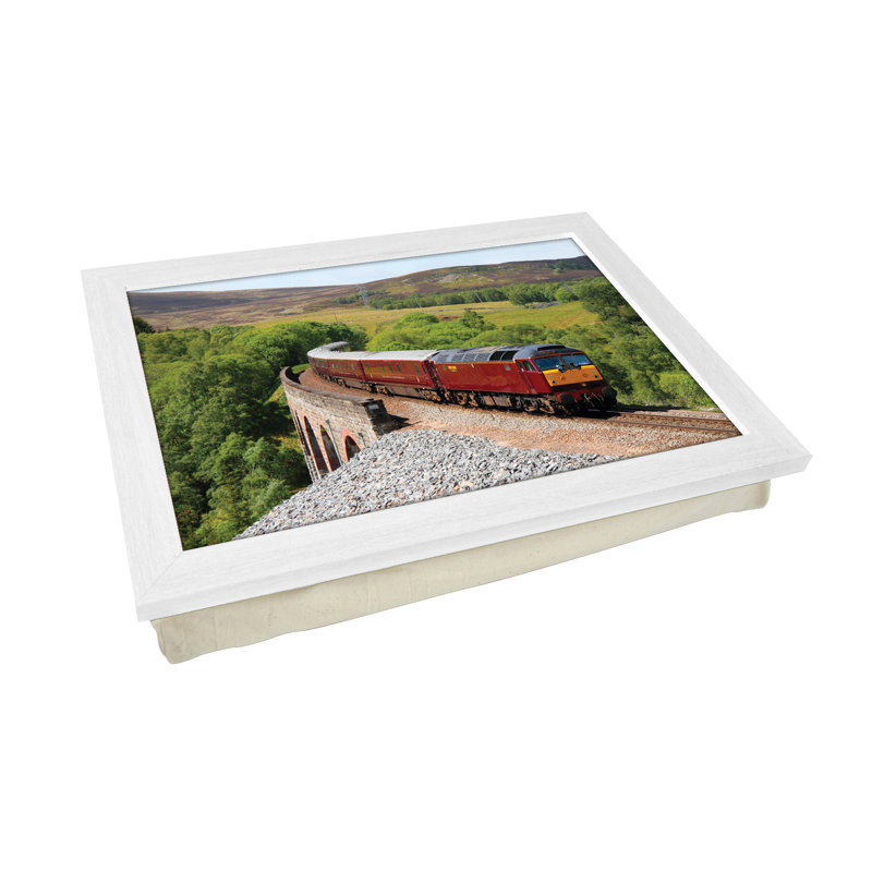Shirlene Wood Tray, White