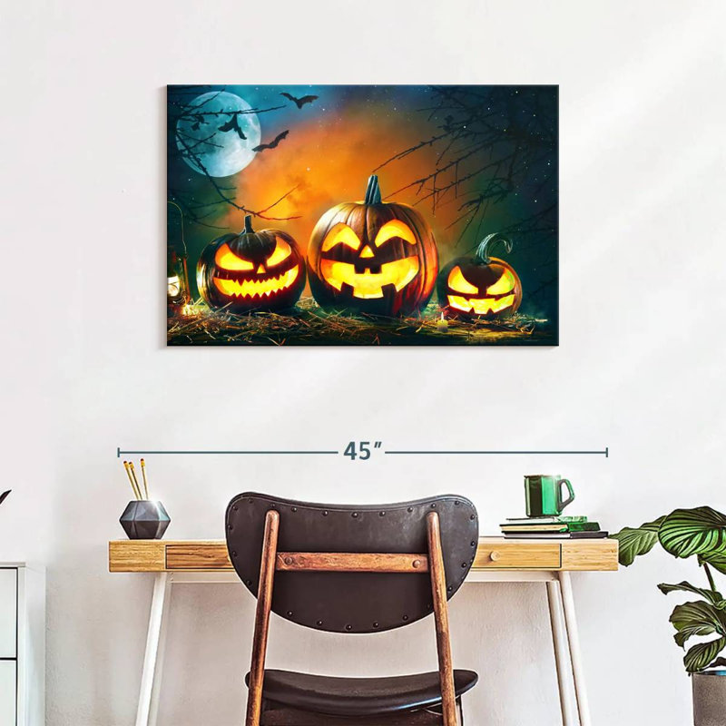 Citrouilles d'Halloween souriant