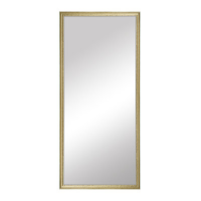 Collection Cumberland, miroir pleine longueur, finition dorée, miroir de vestiaire idéal, verre à reflets véritables, cadre en bois, adossé au mur ou au mur, 