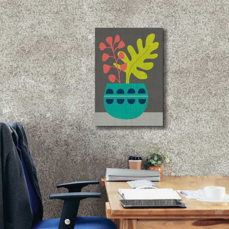 «Epic Graffiti» «Clay Pot 4» par Chariklia Zarris, art mural sur toile, 18 po x 26 po, H 26 po x l 18 po