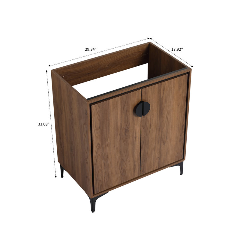 30.02'' Single Bathroom Vanity Base Only