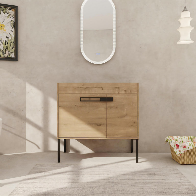Meuble-lavabo de 36 pouces, meuble-lavabo autoportant ou flottant optionnel 36 * 18-00336IMO-1 (emballage KD), 36"