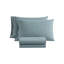 Ensemble de draps en coton percale bleu Martha Martha Skylands-134145651-134145655