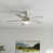 Painted Brushed Nickel with Black Blade