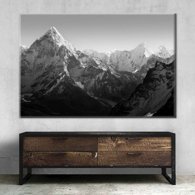 Impression sur toile noir et blanc