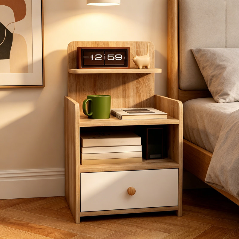 40cm W Particle Board Bedside Table