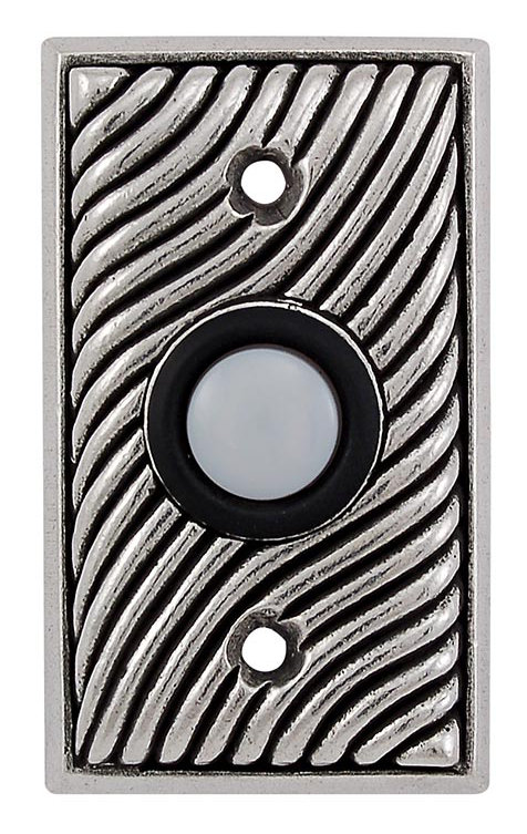 Push Button Doorbell, Vintage Pewter