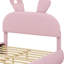 Creative Kids Bed with Cartoon Ear Silhouette Headboard and Decorative LED Light