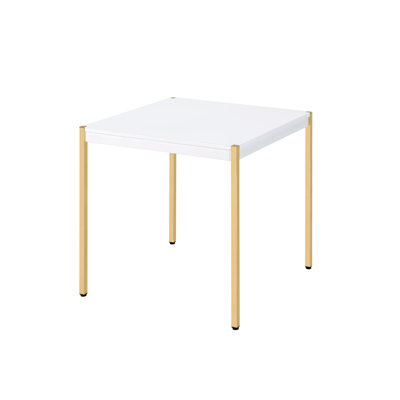 Christeena Solid Wood Top End Table