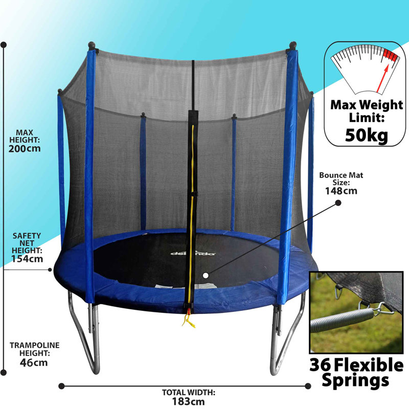 8' Trampoline with Safety Enclosure
