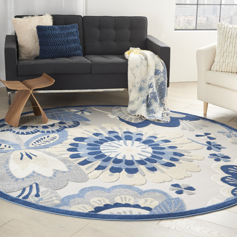 Tapis bleu Newton, Rond 7 pi 10 po