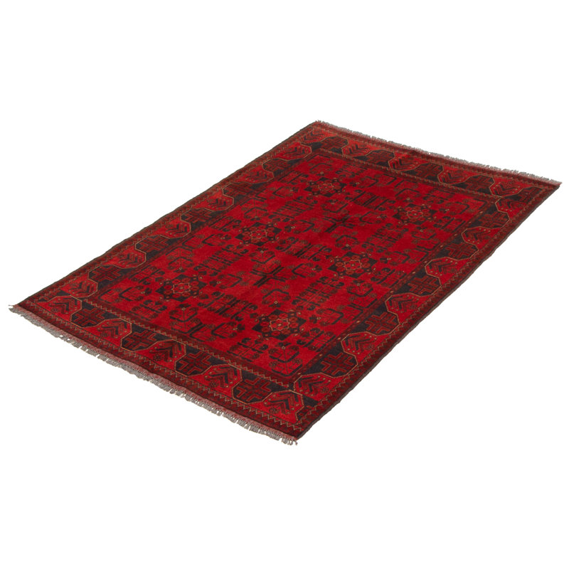 Tapis rouge 4 pi 3 po x 6 pi 2 po Finest Khal Mohammadi