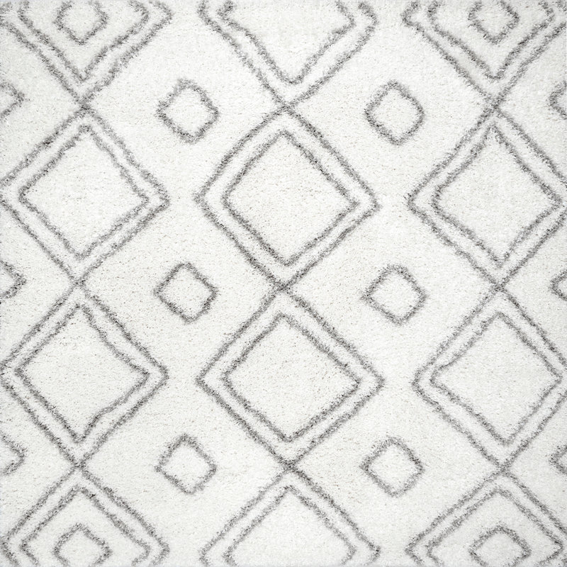 Geometric Area Rug, Square 122cm