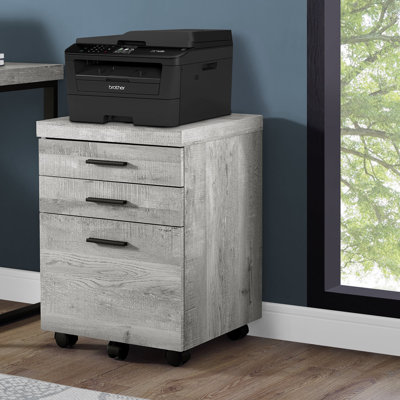 File Cabinet Rolling Mobile Storage Drawers Printer Stand Office Work Laminate