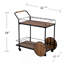 Chariot-bar en bois récupéré