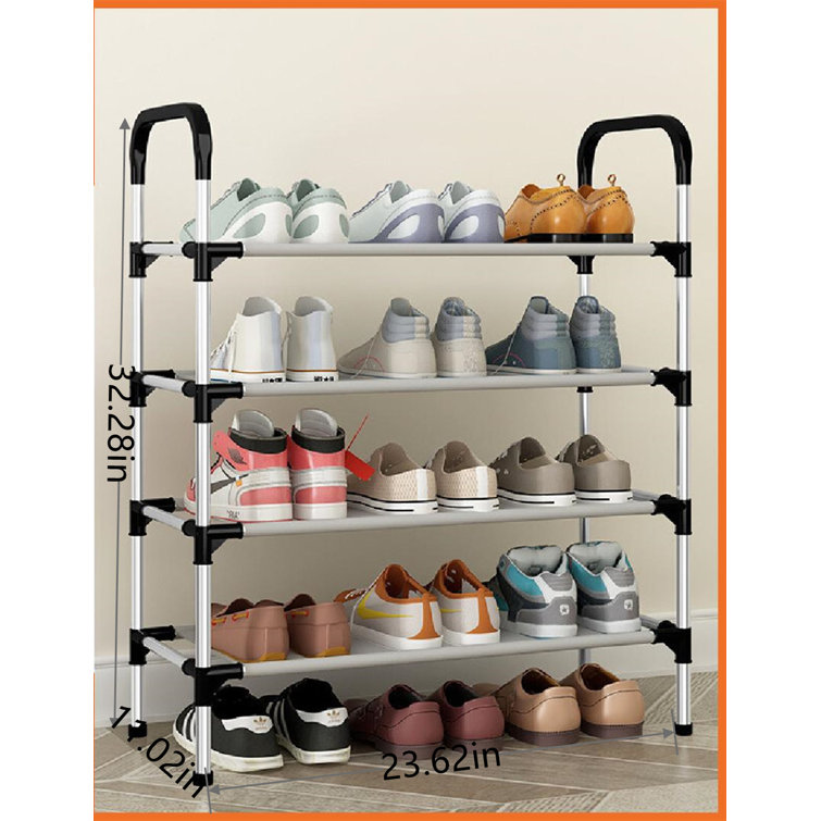 Heavy Duty Metal 72 Pair Shoe Rack Rebrilliant