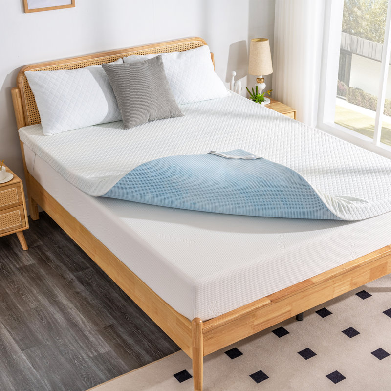 Burgettstown Memory Foam Mattress Topper, Twin, 2