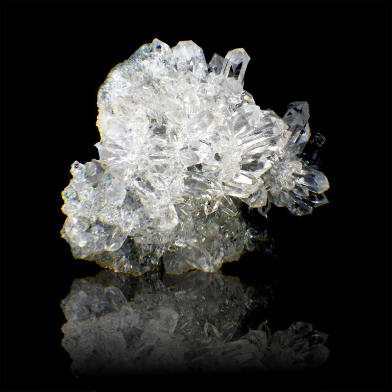 Quartz Cluster With Chlorite Inclusions